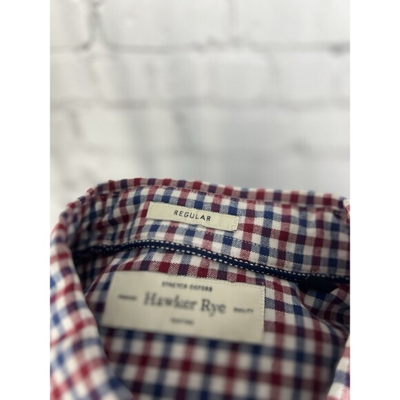 Hawker Rye Men M Long Sleeve Button Down Shirt Stretch Oxford Multicolor - Picture 7 of 7